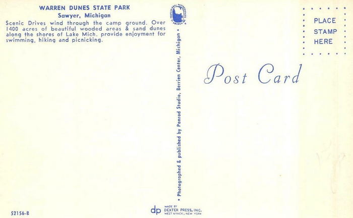 Warren Dunes State Park - Postcards Over The Years (newer photo)